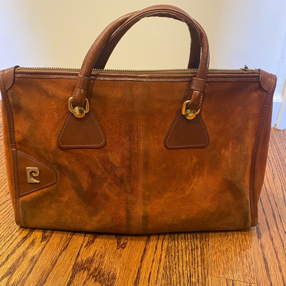 Vintage Pierre Cardin Suede & Leather Satchel